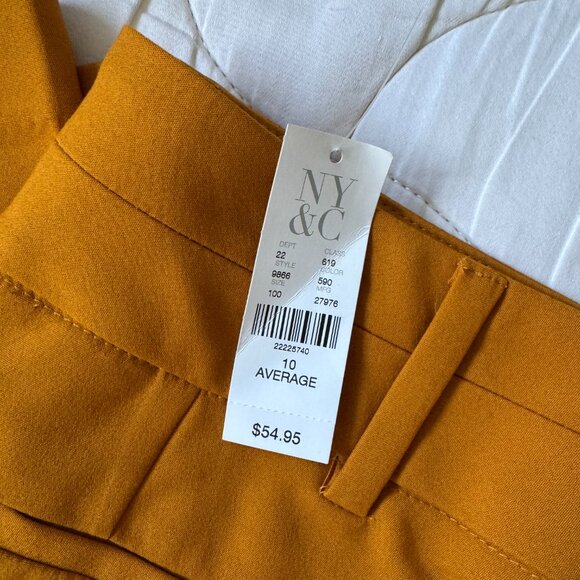 New York & Company Mustard Boot Cut Pants - Picture 4 of 11